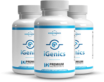 iGenics 3 bottle pack vision support supplement